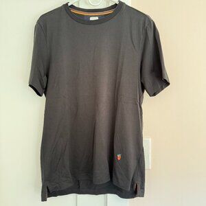 Paul Smith Crew Neck Short Sleeve Tee Black Embroidered Strawberry Size M Cotton